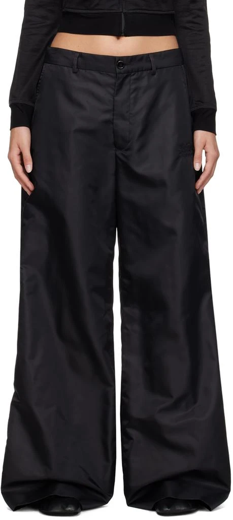 MM6 Black Flared Trousers 1