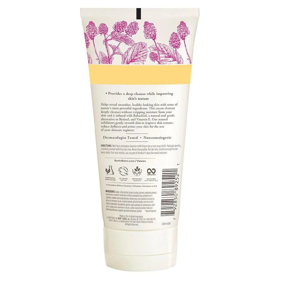 Burt's Bees Renewal Refining Cleanser with Bakuchiol Natural Retinol Alternative 4