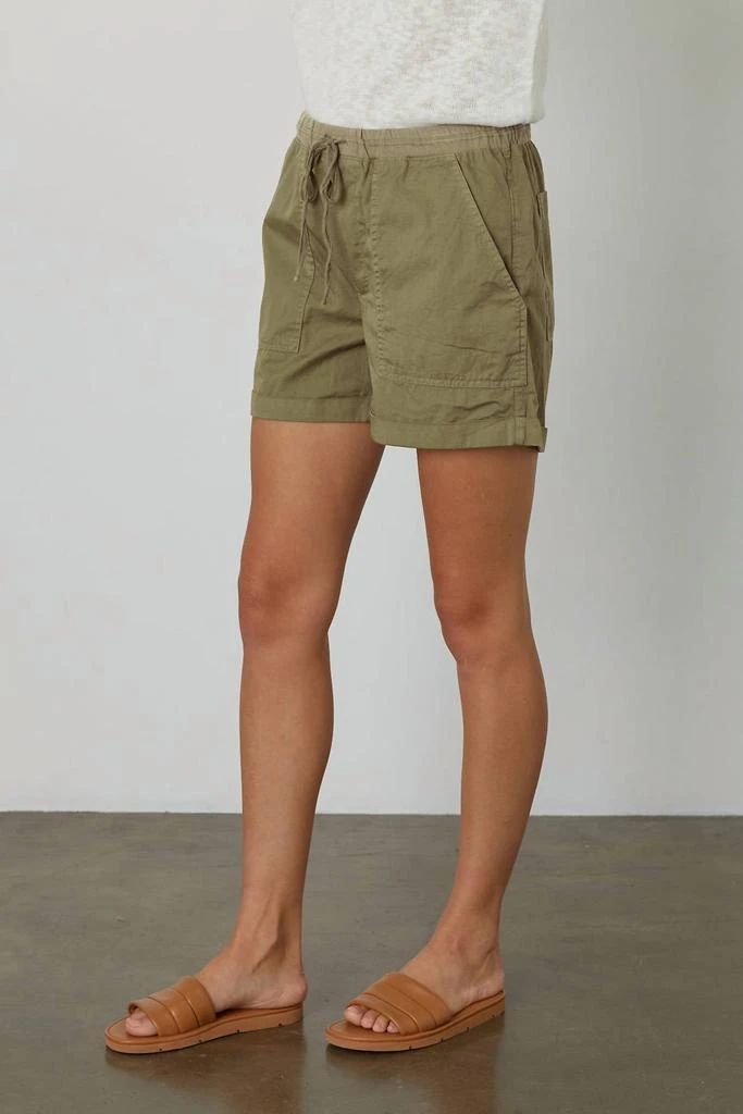 Velvet by Graham & Spencer Tenley Shorts In Moss 4