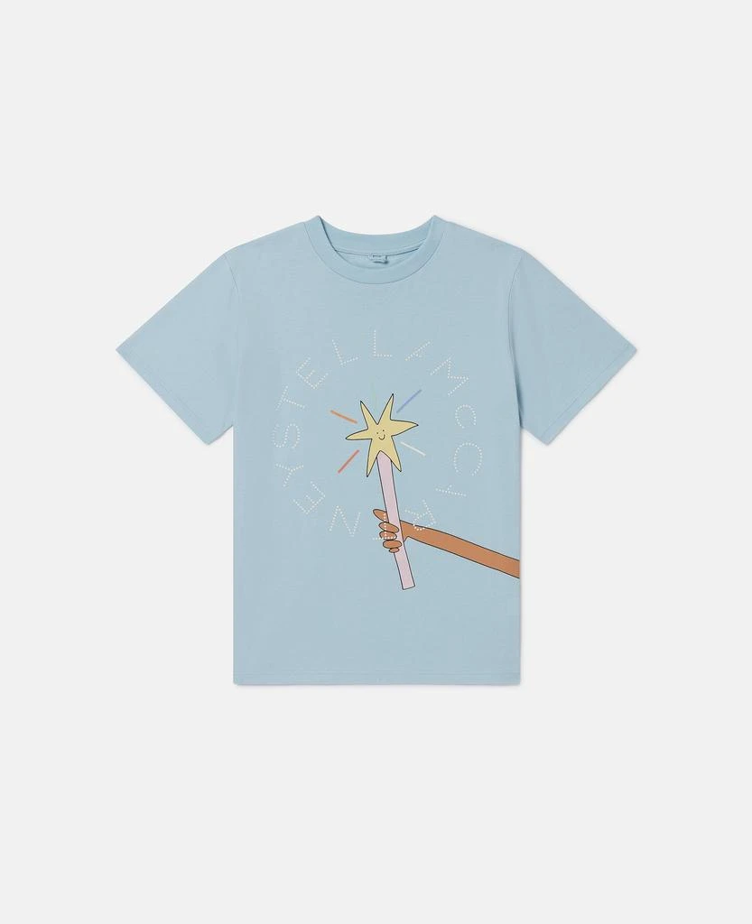 Stella McCartney Stella McCartney - Fairy Graphic Crewneck T-Shirt, Blue, Size: 6 1