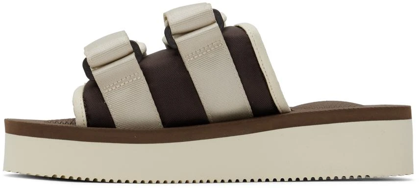 Suicoke Off-White & Brown MOTO-PO Sandals 3