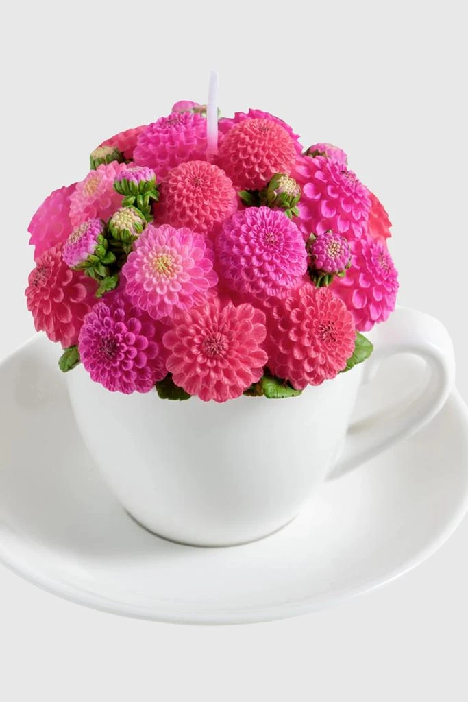Southlake Gifts Southlake Gifts Dahlia Flower Teacup Candle 4