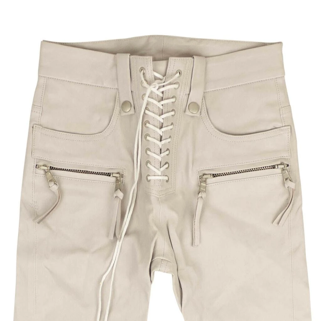 Unravel Project Leather Lace Up Pants - Tan 3