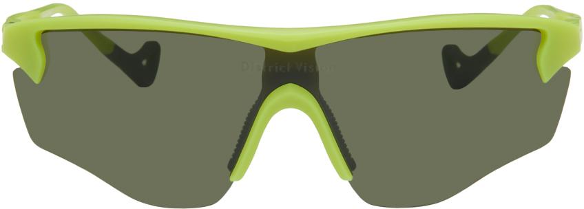 District Vision Green & Black Junya Racer Sunglasses
