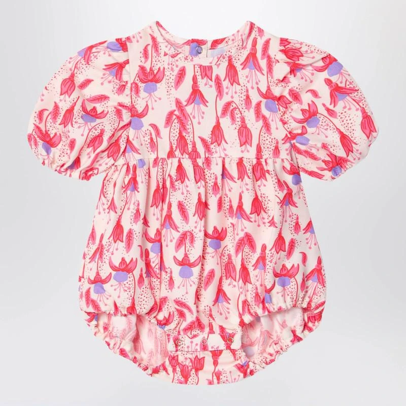 Mini Rodini Red patterned organic cotton bodysuit 1