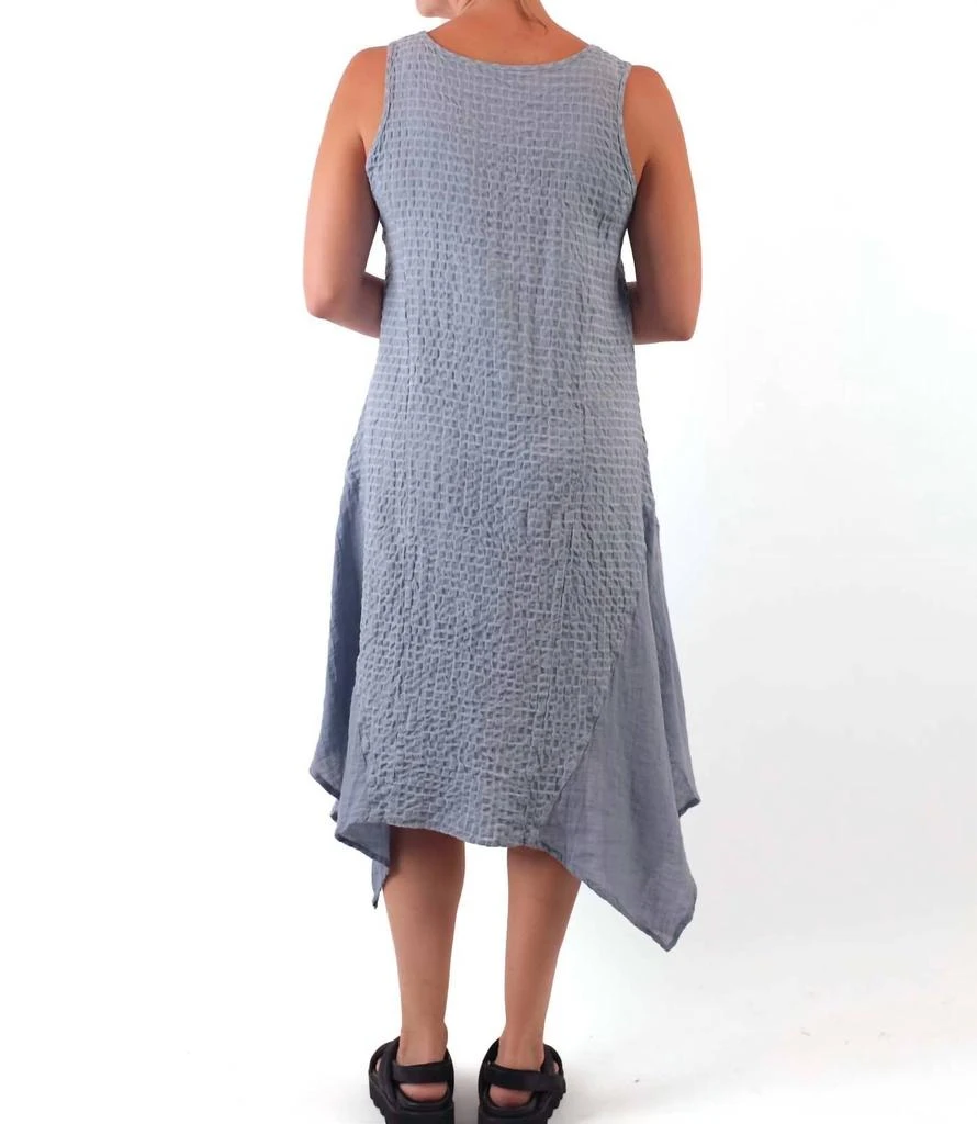 Luna Luz Seersucker Dress In Blue Haze 2