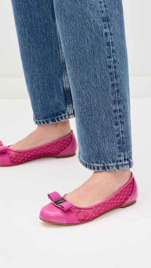 Salvatore Ferragamo Varina Mesh Ballet Flats 2