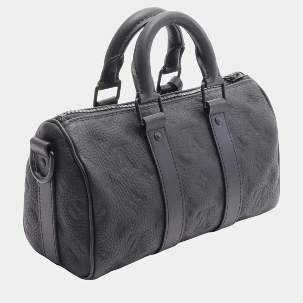 Louis Vuitton Louis Vuitton Keepall Bandouliere 25 Taurillon Monogram Noir Leather Black Handbag 2