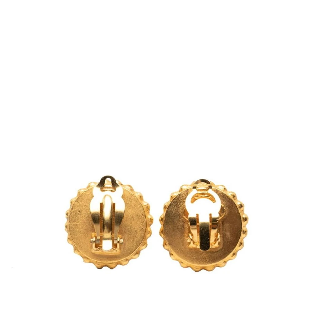 Chanel gold gold Plating Clip Earrings (Pre-Owned) 2