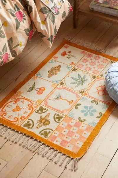 Urban Outfitters Mariana Tile Digital Printed Chenille Rug 1