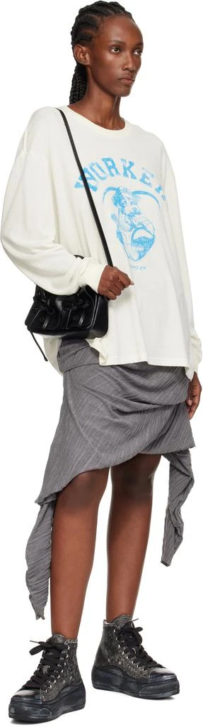 R13 Gray 
Black Kurt High Top Sneakers 5