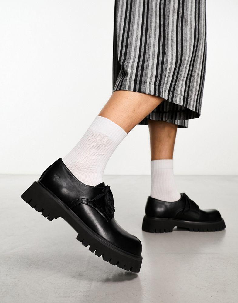 Koi Footwear KOI Pinemoon chunky lace up shoes in black