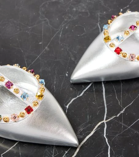 Valentino Rockstud 65 embellished leather pumps 5