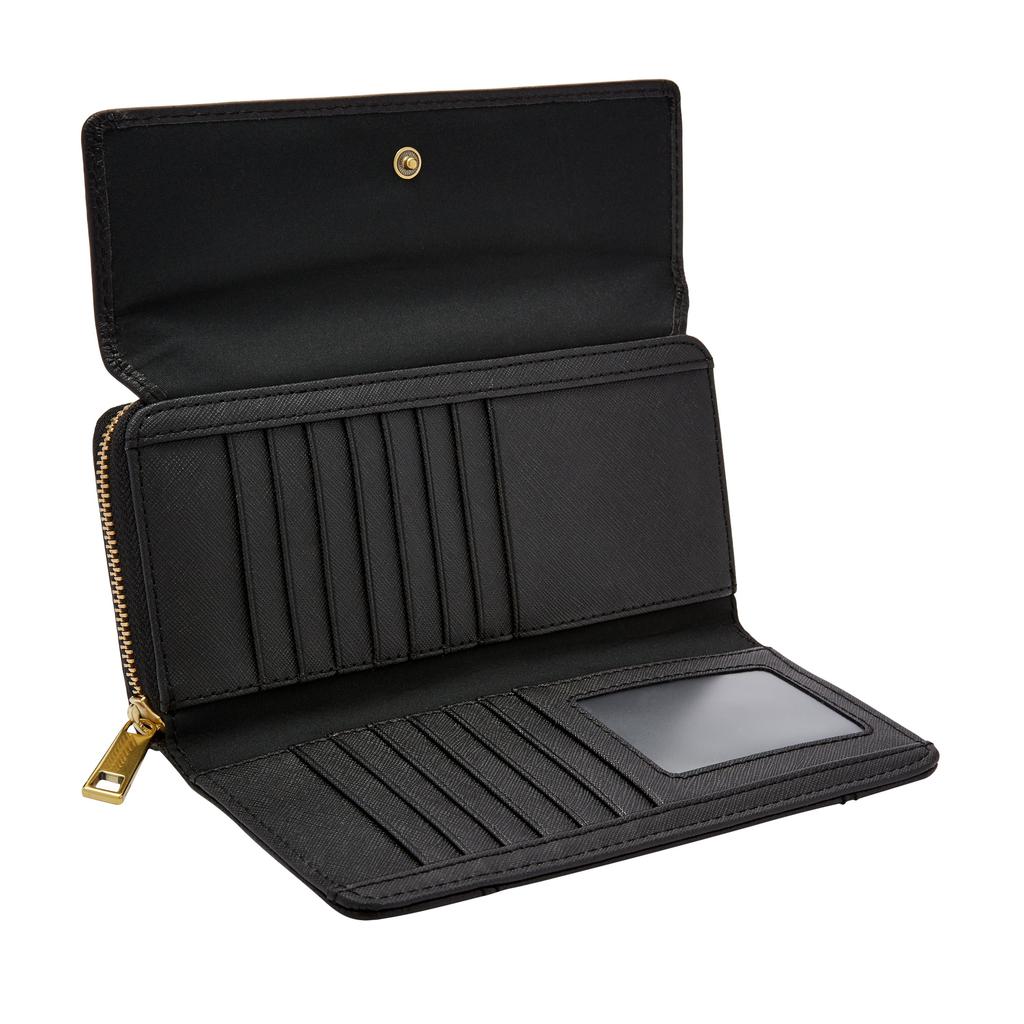 Fossil Women's Jori RFID Leather Flap Clutch
