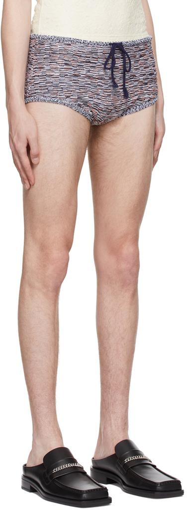 Eckhaus Latta Orange & Black Static Shorts