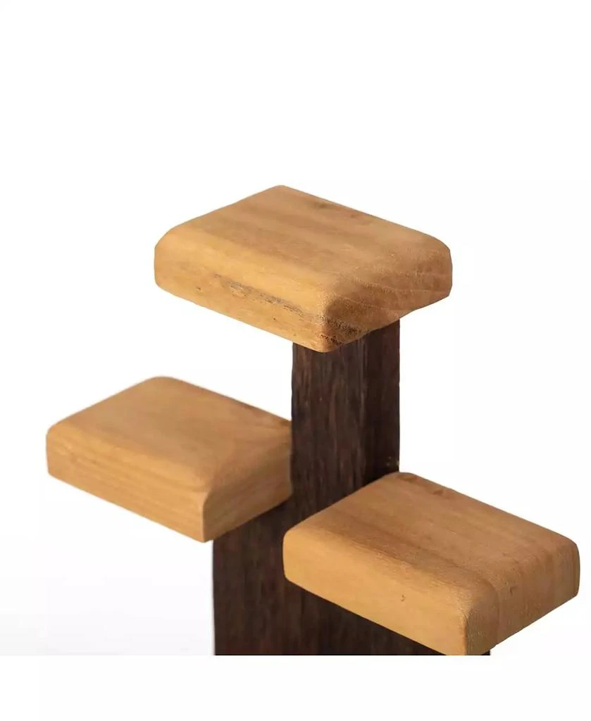 Vintiquewise 3-Tier Wooden Tabletop Jewelry Display Stand Rustic Organizer for Necklace Bracelet Watch Bangle Ring 
Earring with a Sturdy Natural Wood Base Ideal for Home Retail or Craft Fair Display 6