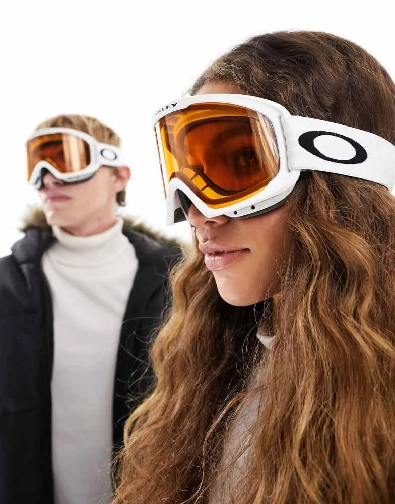 Oakley Oakley o-frame 2.0 ski goggles in white and orange 4