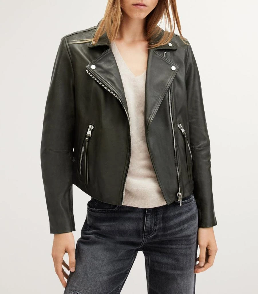 ALL SAINTS Leather Dalby Biker Jacket 2