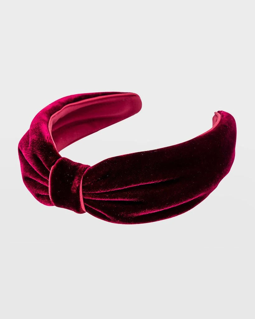 Alexandre de Paris Knot Velvet Headband 3