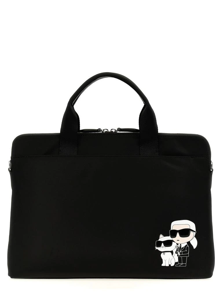 Karl Lagerfeld Paris Karl Lagerfeld K/Ikonik 2.0 Zip-Up Laptop Bag 1