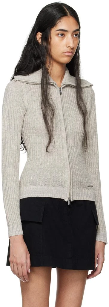 HOLZWEILER Gray Line Cardigan 2