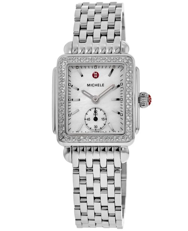 Michele Michele Deco Diamond Mother of Pearl Steel Women's Watch MWW06V000001 1