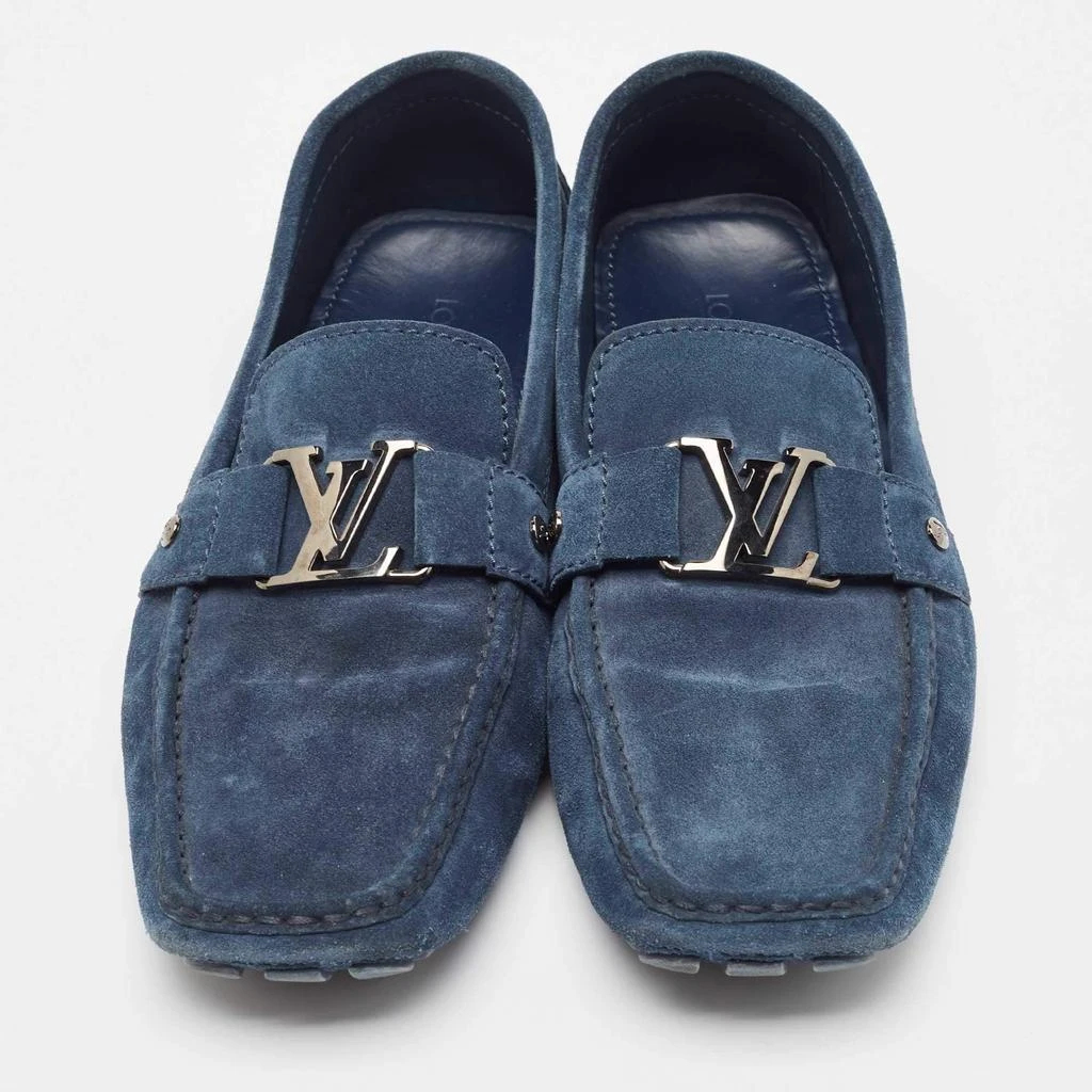 Louis Vuitton Louis Vuitton Blue Suede Monte Carlo Loafers Size 46 3
