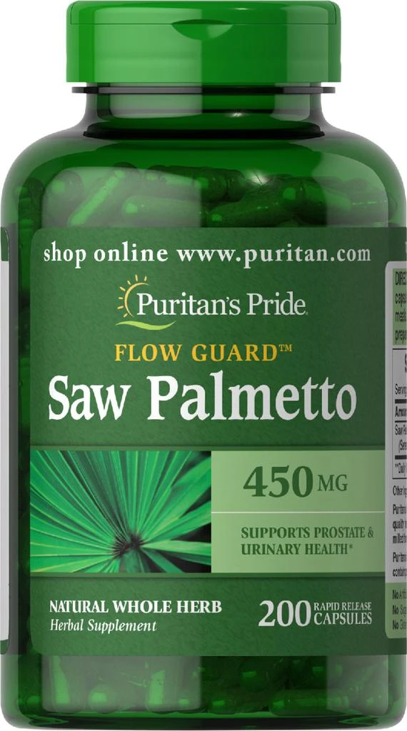 Puritan's Pride Saw Palmetto 450 mg 200 Capsules 1