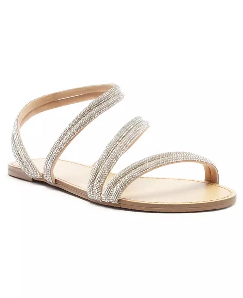 Arezzo Women's Mikayla Rhinestone Flat Sandals 1