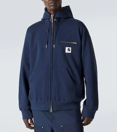 Sacai x Carhartt cotton jersey hoodie 3
