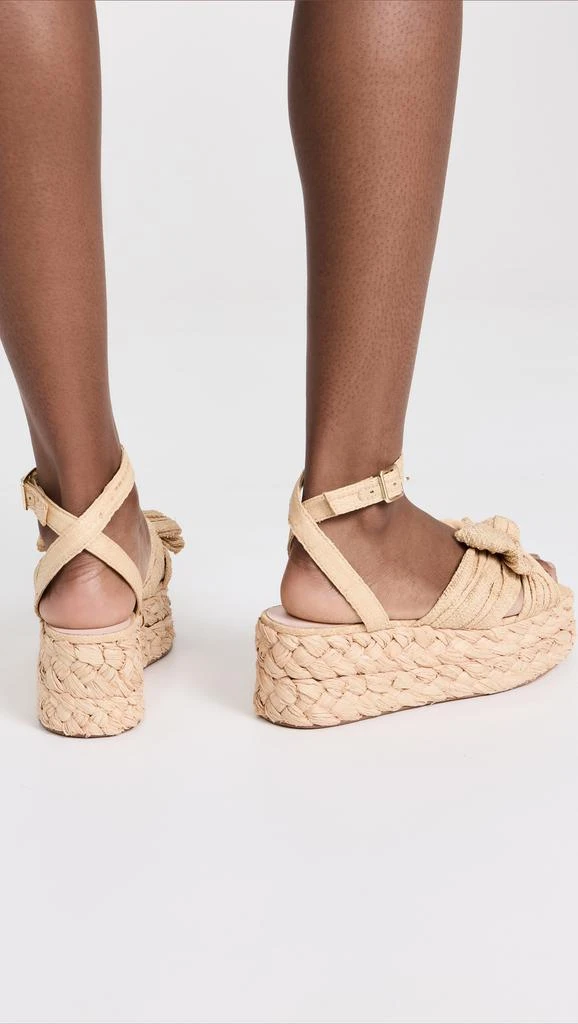 Loeffler Randall Gaby Pleated Bow Bow Braided Espadrilles 4