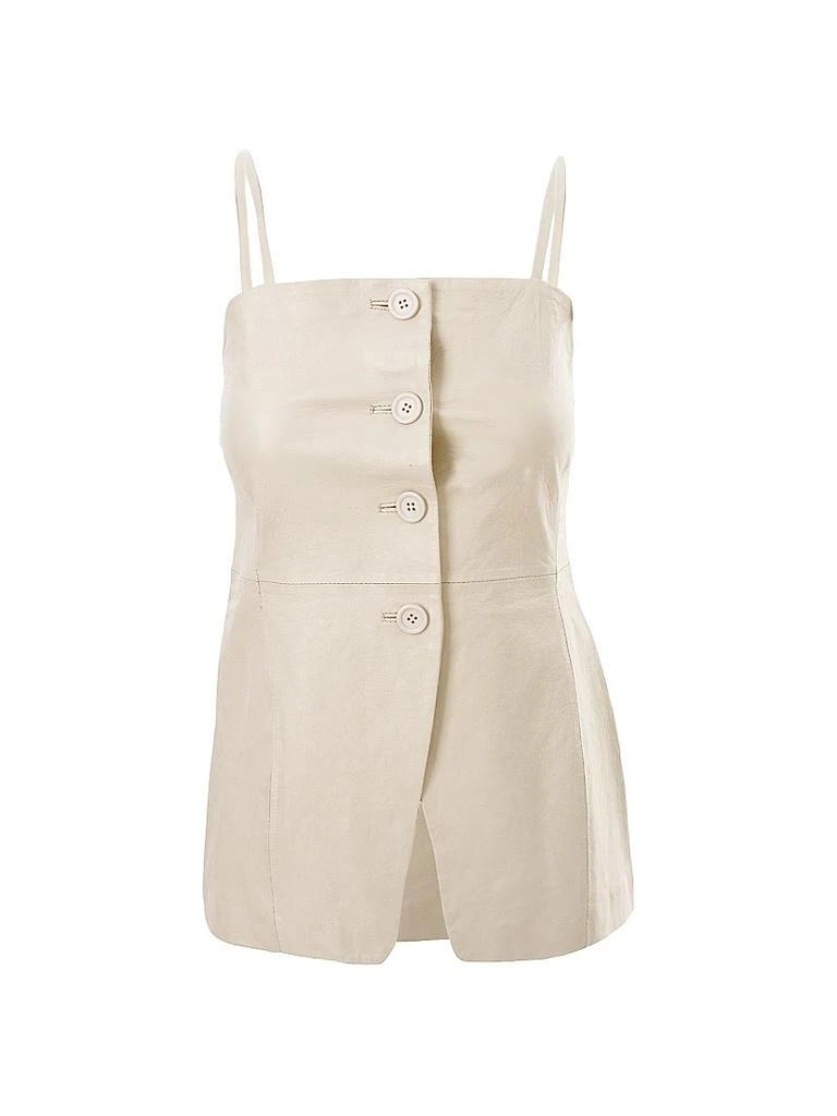 LaMarque Milana Leather Bustier Top 1