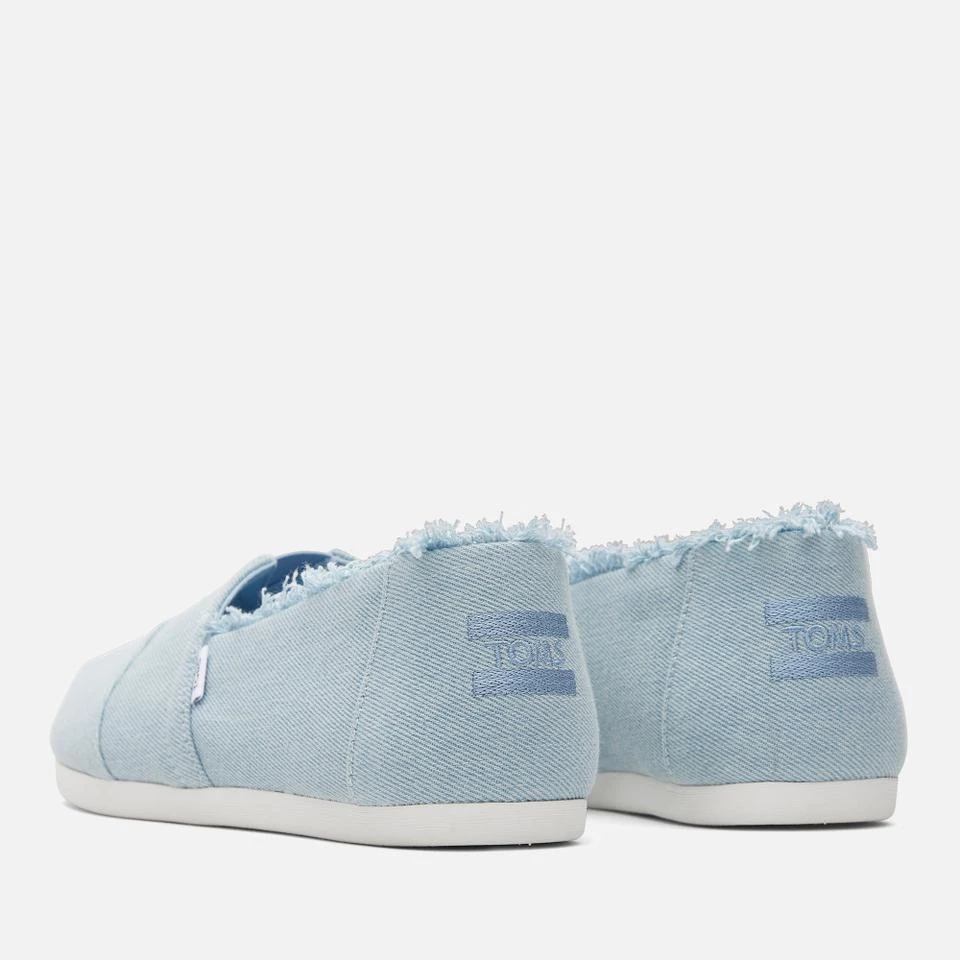 TOMS TOMS WOMEN'S ALPARGATA WASHED DENIM PUMPS 4