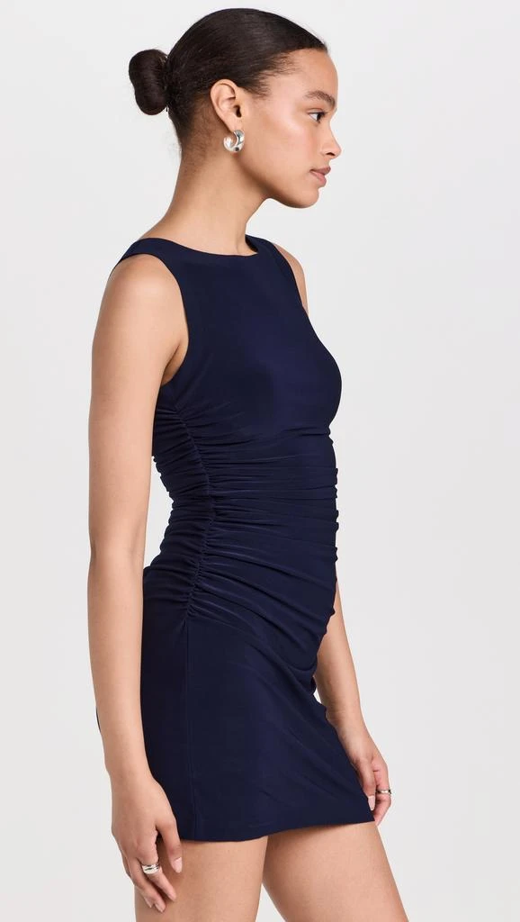 Norma Kamali Sleeveless Shirred Waist Mini Dress 3