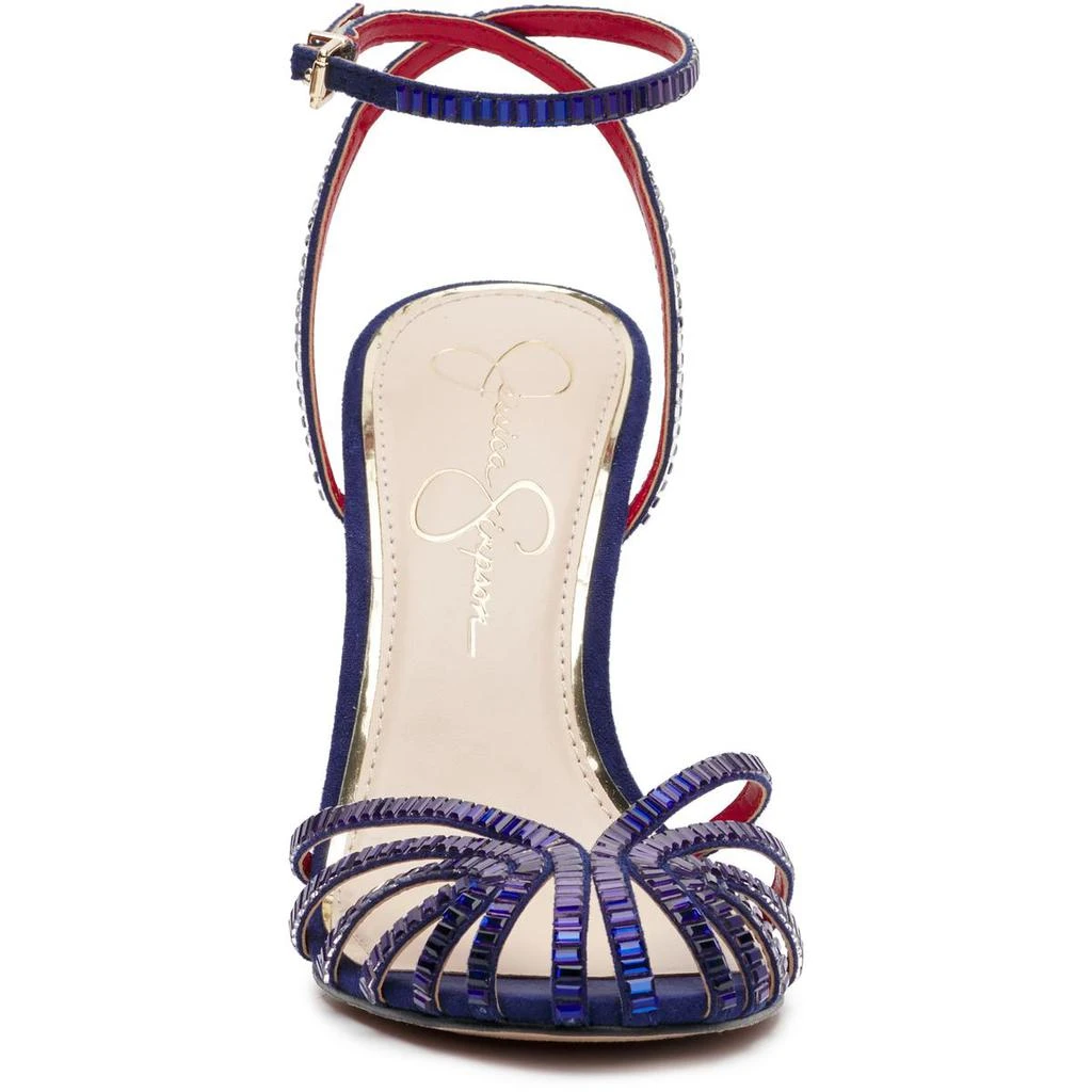 Jessica Simpson Jileta Womens Shimmer Adjustable Dress Heels 2