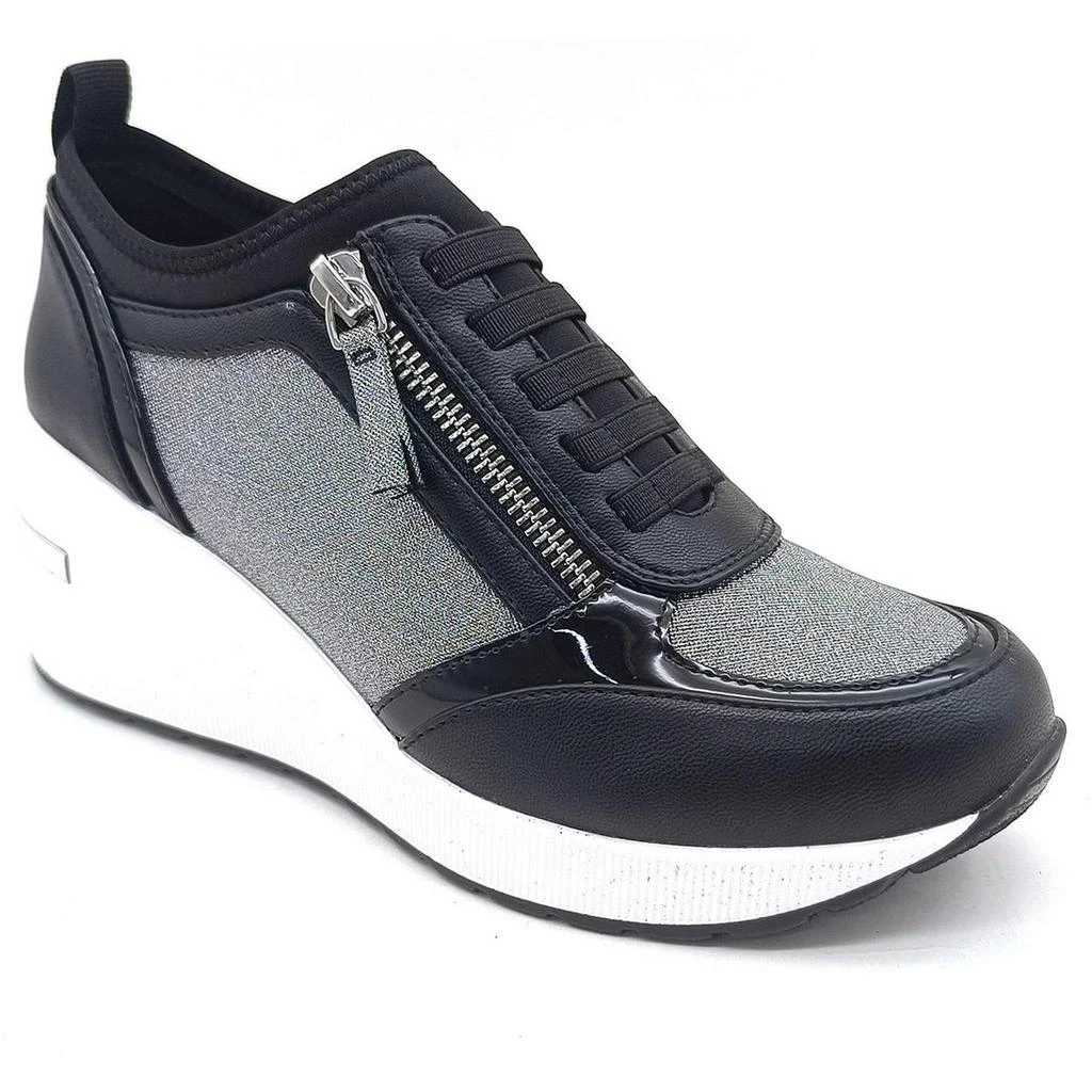 Kenneth Cole Fiona Womens Glitter Faux Leather Casual And Fashion Sneakers 1