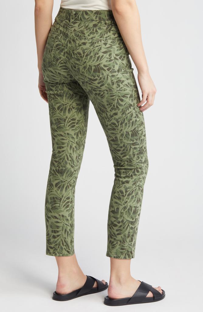 Wit & Wisdom 'Ab'Solution Print High Waist Slim Leg Pants