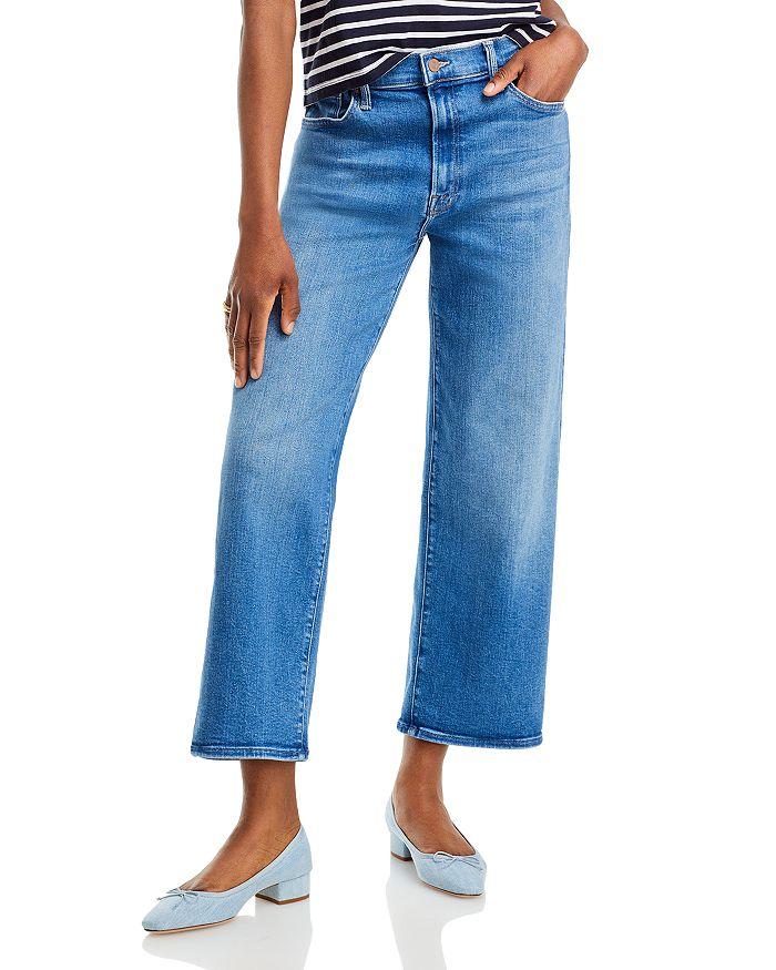 MOTHER The Dodger High Rise Ankle Wide Leg Jeans in Work Hard Play Hard