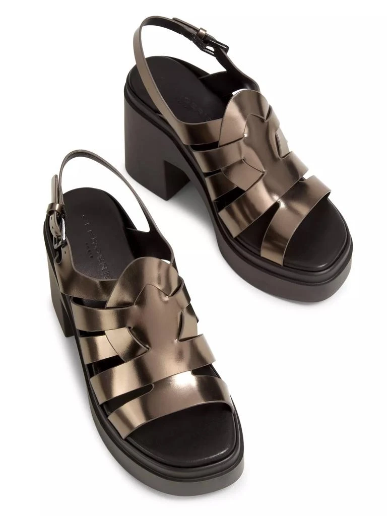 Clergerie Nindy Leather Platform Sandals 4