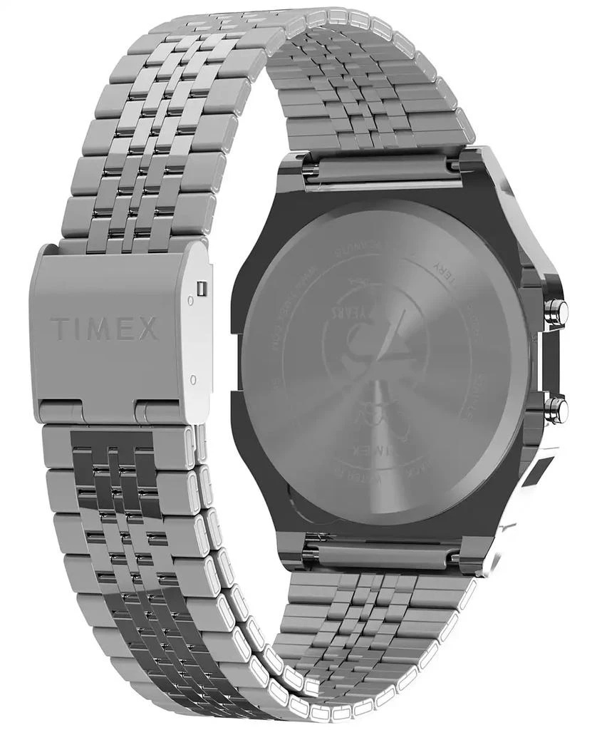 Timex Men's Quartz Digital Silver-Tone Stainless Steel Watch, 34mm 4