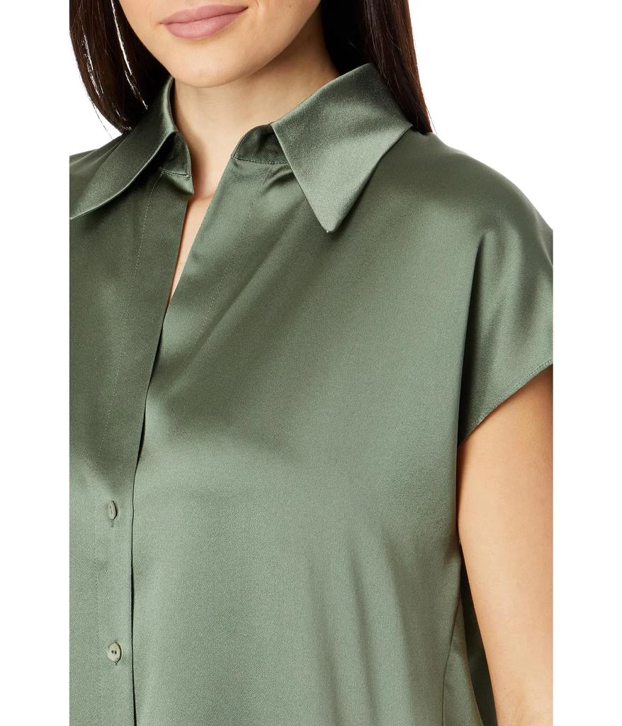 Vince Cap Sleeve Ruched Back Blouse 3