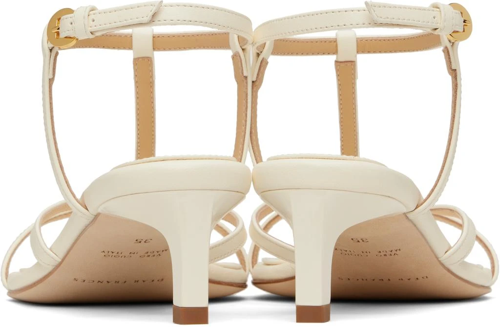 Dear Frances Off-White Tee Heeled Sandals 2
