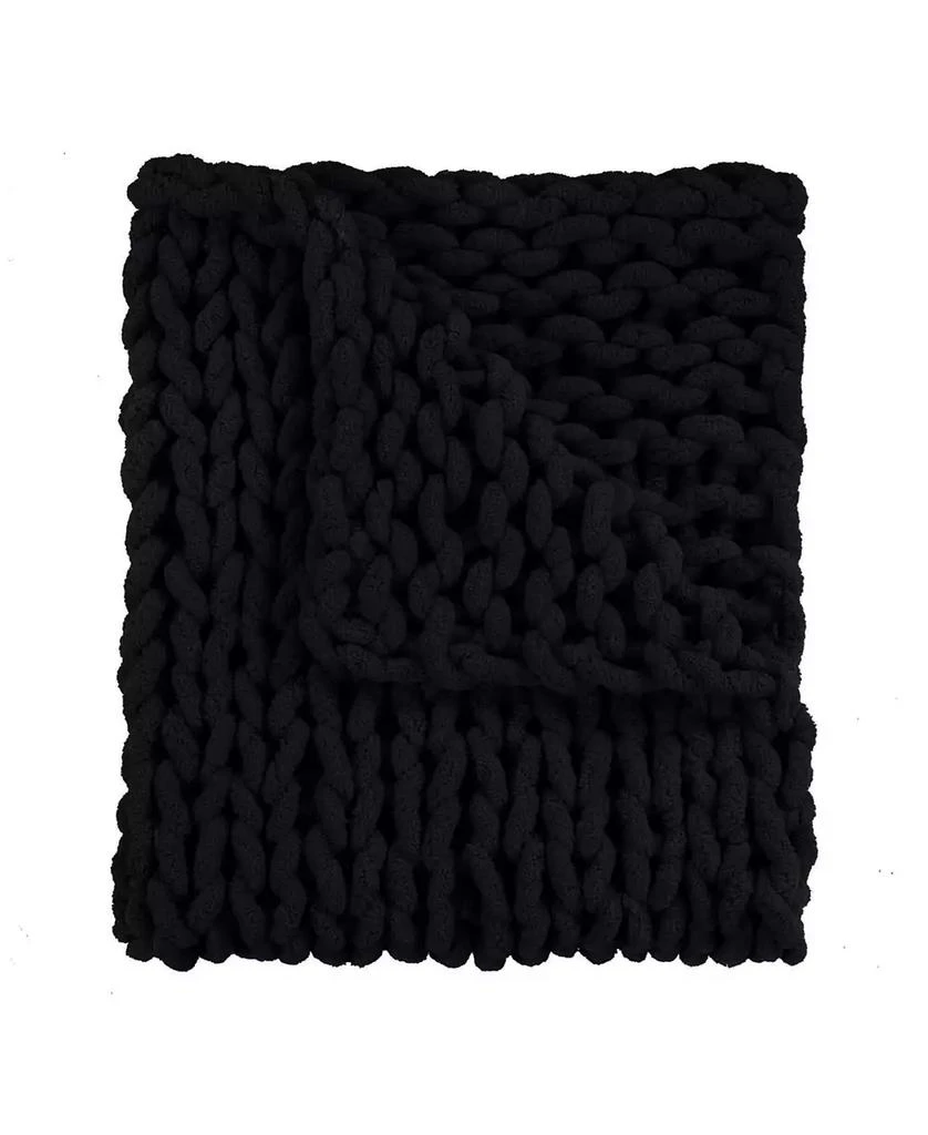 Donna Sharp Chenille Knitted Throw, 40" x 50" 3