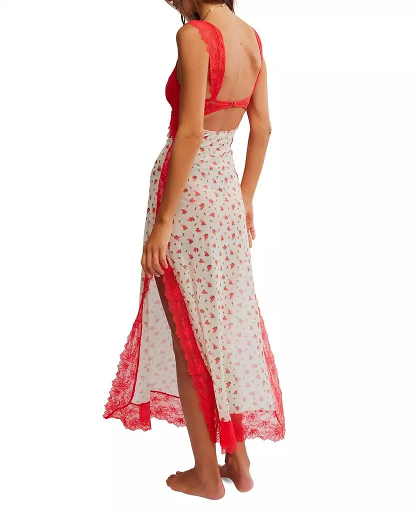 Free People Women's Suddenly Fine Floral Mesh & Lace Nightgown 3