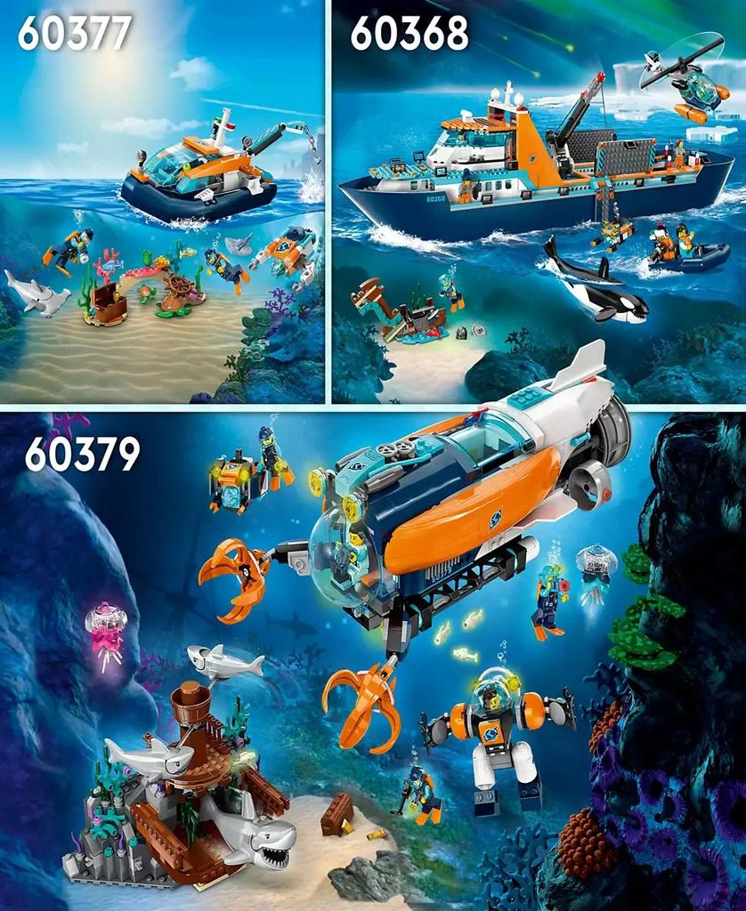 LEGO® City 60377 Exploration Explorer Diving Boat & Minifigure Toy Building Set 6