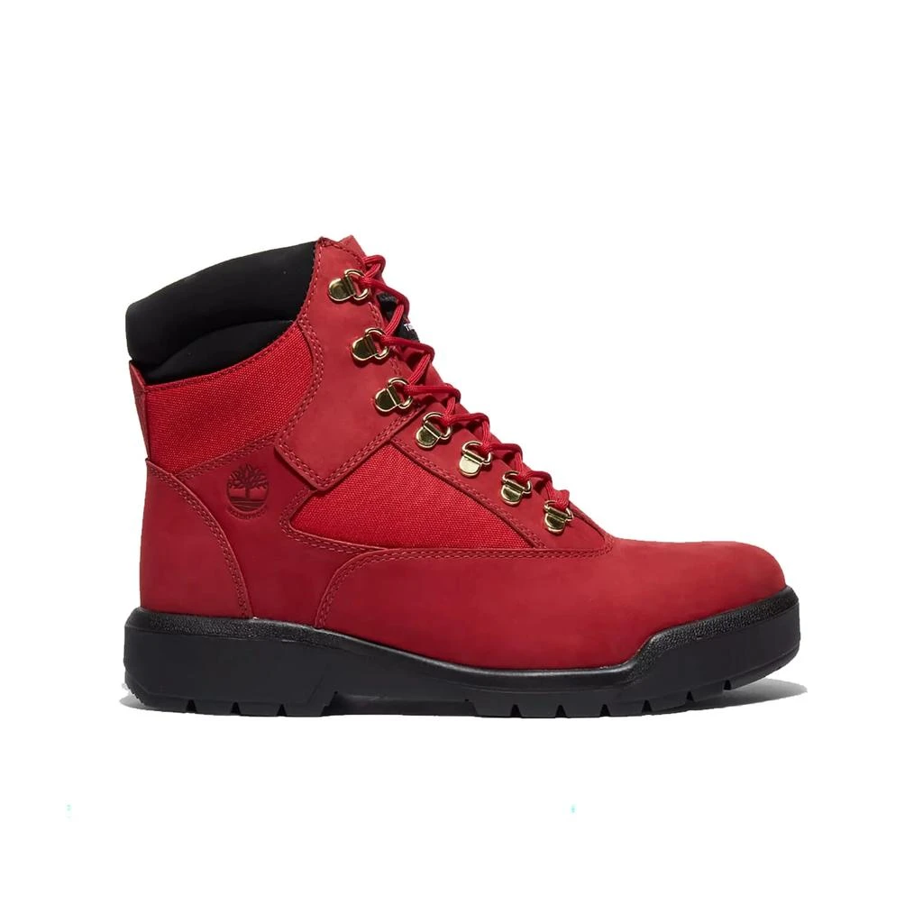 Timberland 6 Inch Waterproof Field Boot Dark Red Nubuck  TB-0A2JNW-F41 Men's 1