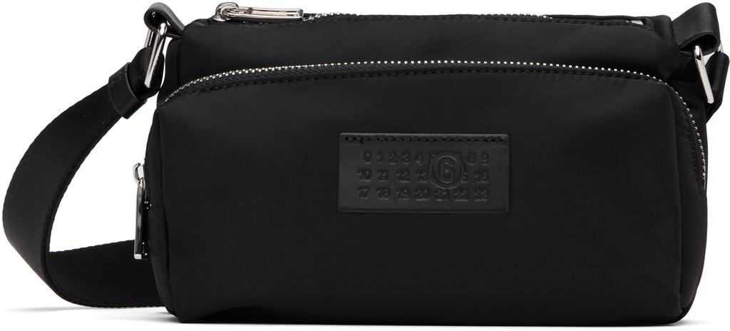 MM6 MM6 Maison Margiela Numbers-Patch Zipped Crossbody Bag