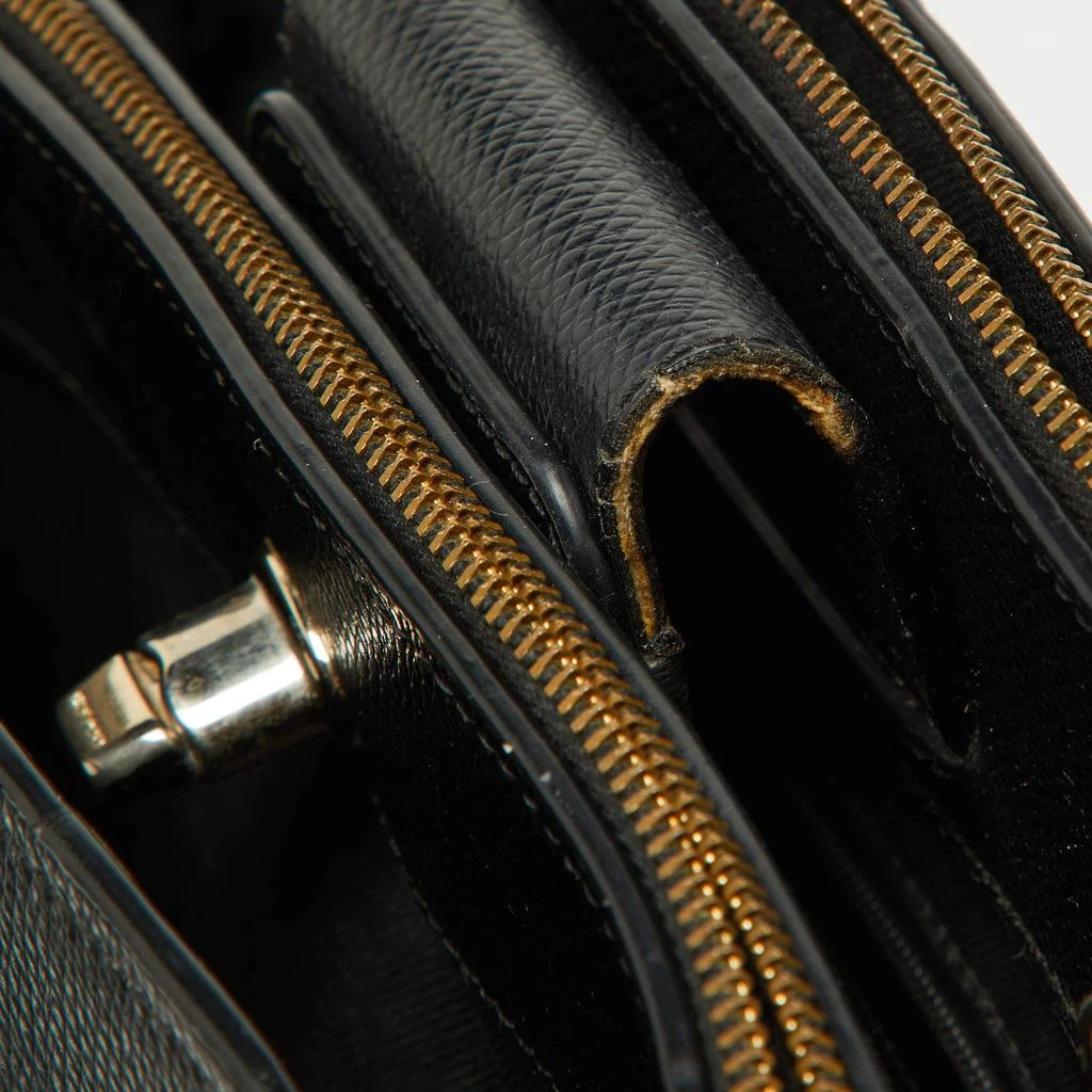 Coach Coach Black Leather Turnlock Carryall 29 Satchel 6