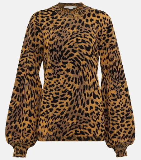 Stella McCartney Leopard printed sweater 1