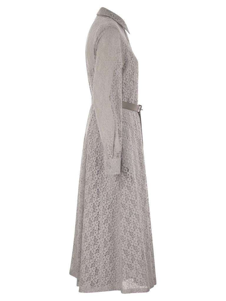 【送料&関税込】Max Mara Studio Flared Lace Shirt Dress Max Mara Studio Flared Lace Shirt Dress | italist